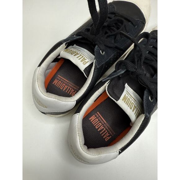 Palladium Pallaphoenix Flame L Sneaker Womens 9 Black Leather Low Lace Up Unisex - Picture 9 of 12